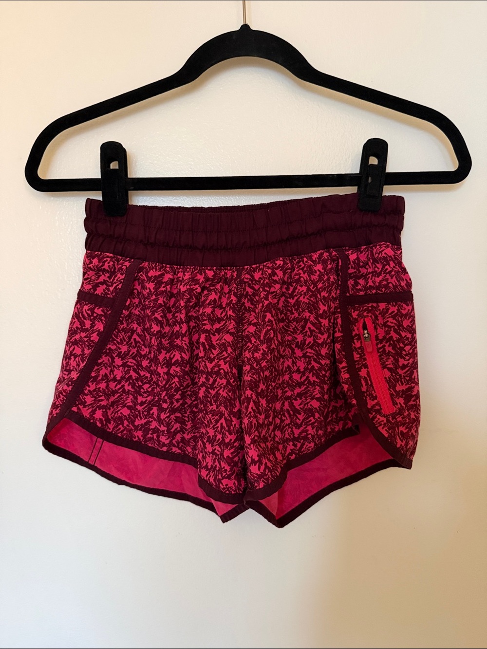 Lululemon Pink Patterned Athletic shorts